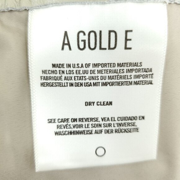 Agolde Minka Cargo Recycled Leather Wide Leg Pants 32 Toast (Tan/Gray/Taupe) - Picture 13 of 16